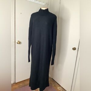 COS Black Long Sleeve Maxi Dress